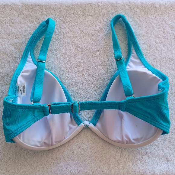 VENUS Turquoise Bikini Top, Size 32DDD/34DD/36D - Picture 2 of 13